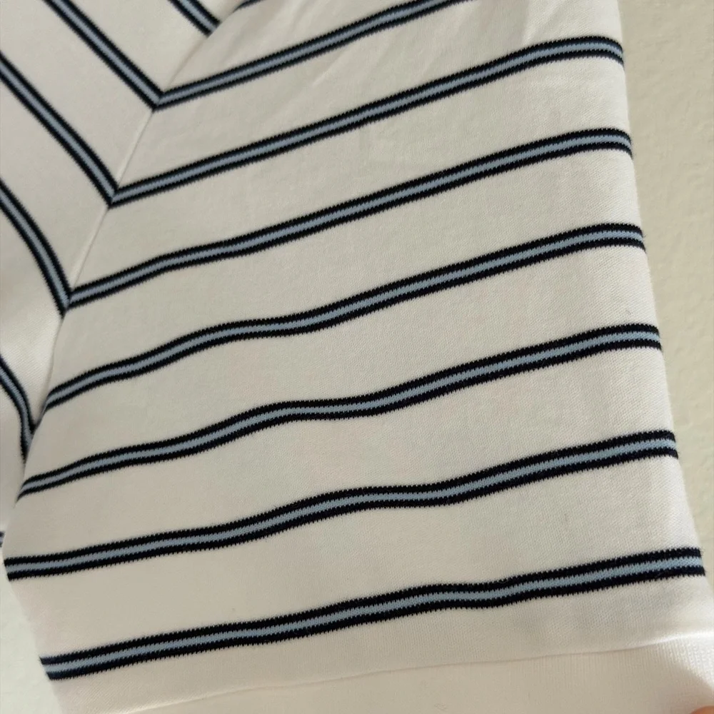 Ralph Lauren Classic Fit Striped Soft Cotton Embroidered Polo Shirt-M